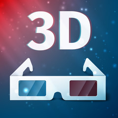 Fototapeta premium Three D glasses
