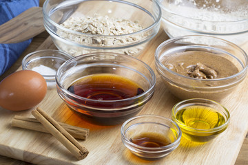 Ingredients for baking