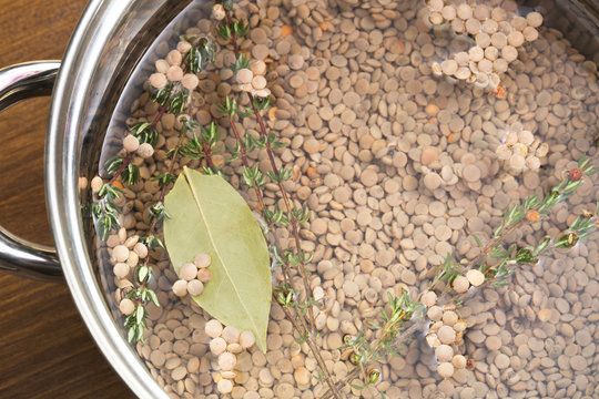 Making Lentil Soup