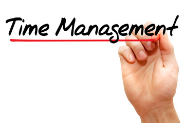 Hand writing Time Management with marker, business concept
