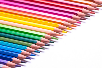 Crayons de couleur multicolores