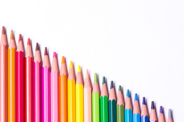 Crayons de couleur multicolores