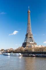 Eiffel Tower in Paris, France.