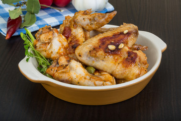 Roasted chicken wings