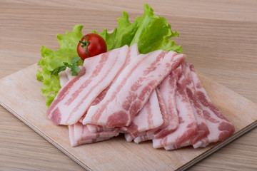 Fototapeta premium Sliced bacon
