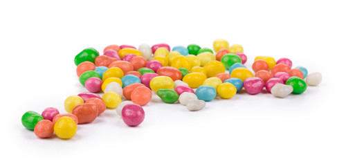 Motley dragee of raisins.