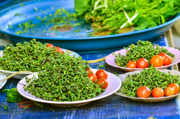 green fresh Salae with tomato
