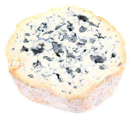 Blue cheese isolated on white