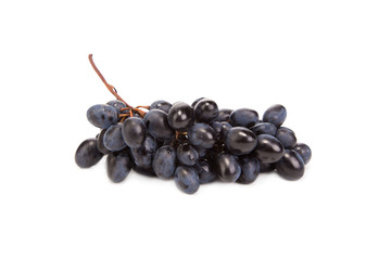 black ripe grapes.