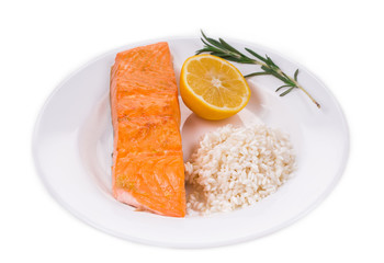Roasted salmon fillet