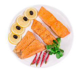 Grilled salmon