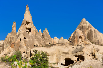 Cappadocia, fairy chimneys in Goreme national park, Turkey.