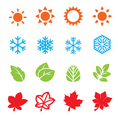 season icon set