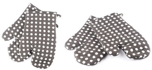 kitchen gloves isolated