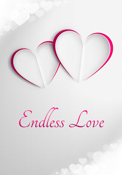 Elegancka kartka walentynkowa 'Endless Love'