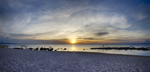 Obraz premium Soleil couchant à l'ile Maurice