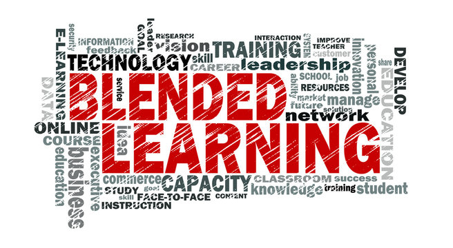 blended learning word cloud