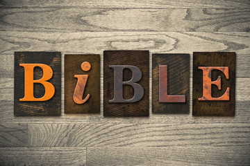 Bible Concept Wooden Letterpress Type