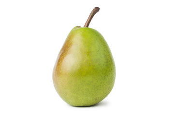 fresh juicy pear isolated over white background