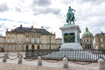 Fototapeta premium Amalienborg Palace, Copenhagen, Denmark