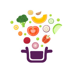 Vegetables vector illustration