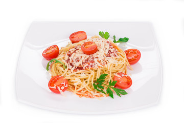 Pasta with tomato sauce