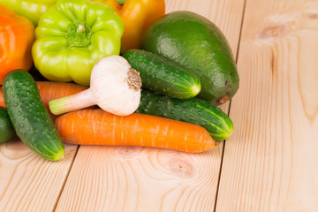 Various fresh vegetables