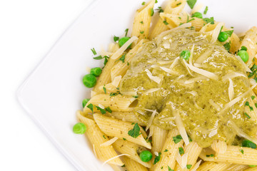 Italian pasta with pesto