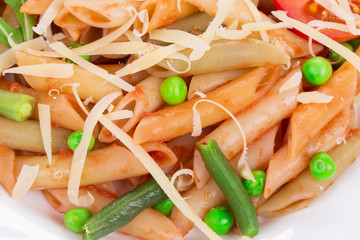 Penne pasta with tomato sauce