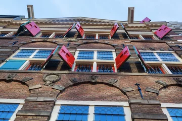 Foto auf Alu-Dibond Fassade des Rembrandt-Hauses in Amsterdam © Christian Müller