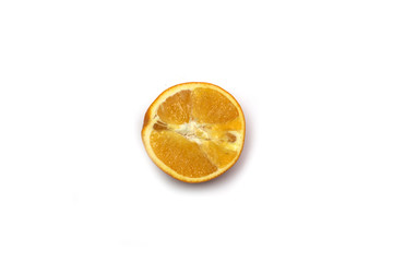 Half an orange. Photo.