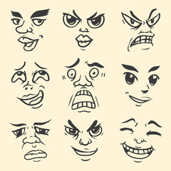 Cartoon Emotion Face