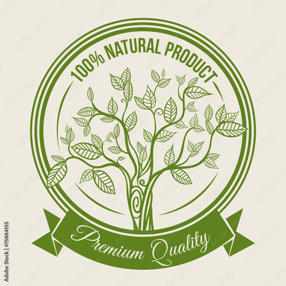 Wall mural natural product