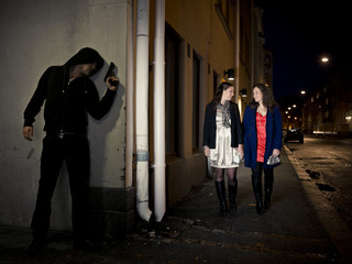 Stalking man
