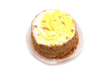 Round cake. Photo.