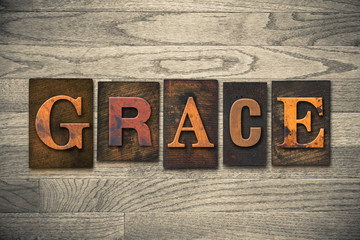 Grace Concept Wooden Letterpress Type