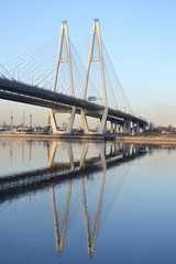 Cable-Stayed Bridge in St.Petersburg