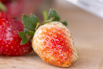 a lot of fresh strawberry