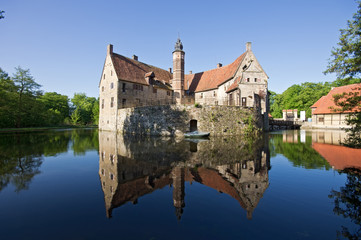 Fototapeta na wymiar Burg Vischering in Lüdinghausen Münsterland, Deutschland