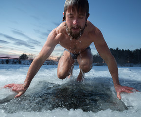 Frozen man