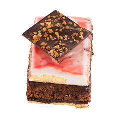 Piece of chocolate cake