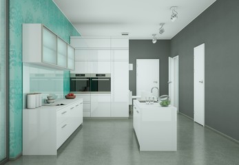 moderne Küche Interieur Design