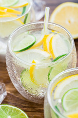 Cold fresh lemonade