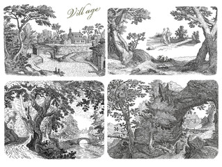 Village illustration
