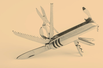 metallic swiss army knife