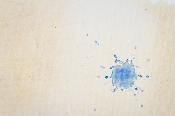 Paper with a drop of ink
