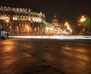 Fototapeta na wymiar Night Saint-Petersburg.