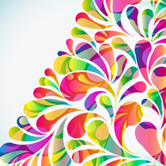 Abstract colorful arc-drop background.