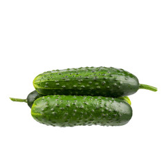 Cucumbers isolated on white background