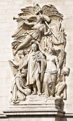 Fototapeta na wymiar Le Triomphe de 1810, Arc de Triomphe, Paris, France